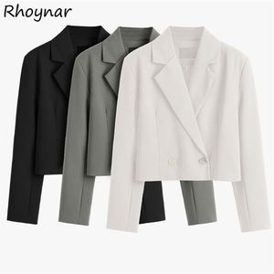 Blazers Women Fashion Casual Long Rleeve Loose Korean Style Office Dame Eleganckie Eleganckie ubrania kobiet 220819