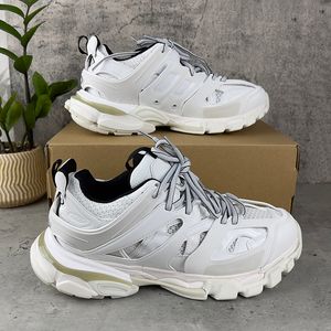 2023 Lüks Marka Tasarımcı Erkek Kadın Günlük Ayakkabılar Track 3.0 Üçlü Beyaz Siyah Spor Ayakkabı Tess.S. Gomma deri eğitmeni naylon baskılı platform Balenciga Trainers ayakkabı