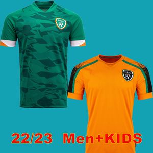 2022 アイルランドホームサッカージャージSPCIALアイリッシュアウェイオレンジイーガンダフィーヘンドリックマクリーンイダンサッカーシャツヘンドリックユニフォーム男性キッズ