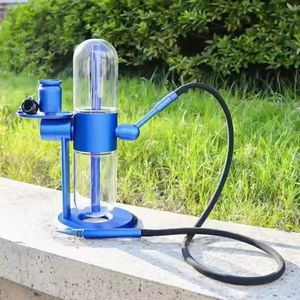 スカイブルー特許デザイン重力ガラスボン水ギセルウォーターパイプスモークセット中国のメーカー
