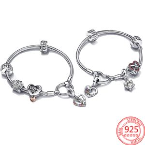 Ny populär 925 Sterling Silver Charm 14K Rose Gold Pink Scooter Charm för Pandora Armband smycken Fashion Accessories Gift