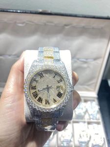 Luxusuhren Herrenuhr Designeruhren hochwertige Uhrwerkuhren Herren Moissanit-Uhr Iced Out-Uhr Diamantuhr Montre automatische mechanische Uhr 090