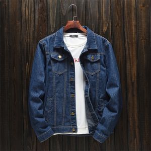 Men s Spring Autumn Models Large Size Denim Jacket Korean Version of The Slim Trend Simple Fashion Casual Top Jeans Coat 220818