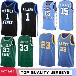 Anfernee 25 camisa de basquete da NCAA de Hardaway David 50 Robinson Damian 1 Lillard Ray 34 Allen High Quality University Gary 20 Payton 23 homens JE