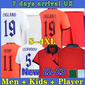 2022/23 S-4XL Spot Products Soccer Jersey Kane Sterling Rashford Grealish Mount Sancho Saka National Football Top Soccer Shirt Men Kids