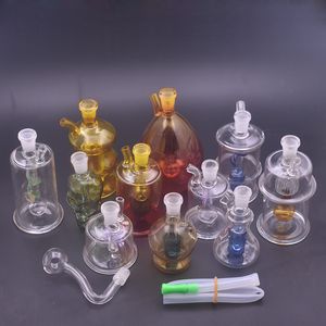 5pcs With All Smoking Accessories Glass Oil Burner Bong Pyrex Pipes Thick Hookah Clear Pipe Nail Water Bongs for Smoking Tools Cheapest