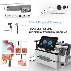 CET Ret Smart Tecar Terapia EMS Estimulação muscular Massageador de choques de ondas de choques Alívio da dor fisioterapia Ferramentas de saúde