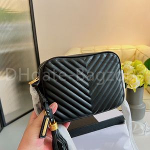 Lätt lyxig designer messenger väska damer mode axel handväska tofs kamera väska enkel och mångsidig