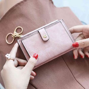 HBP Leather Wallet Mini Cute South Korea New Small Fresh Simple Personality Small Card Bag Female Coin Bag 220817