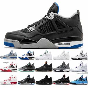 4 hodowla Red Thunder Sail Black Cat University Blue Basketball Buty Men 4S Pink Guava Ice Lightning Paris White Cement Purej Jorda Jordon