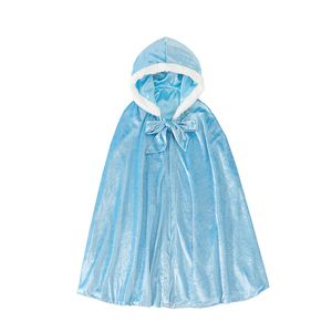 Poncho per Bambini Lunghi Poncho Natalizi per Bambina con Cappuccio Caldo in Velluto Multicolore