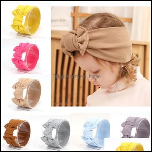 Accessori per capelli Autunno Inverno Europa Neonate Arco Fascia larga Bowknot Fascia per capelli Bandane per bambini Fascia per capelli in cotone Mxhome Mxhome Dhzml