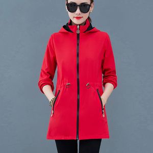 Women's Jackets Doublesided Windbreaker Women Autumn Coat Korean Loose 220823