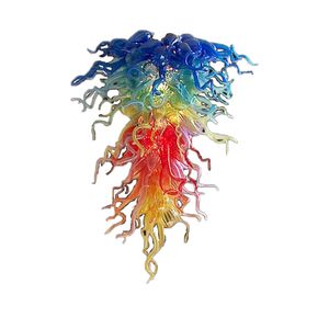 100% munblåst hängslampor ce ul Borosilicate Murano Style Glass Chandelier Light Art High Quality Crystal Tak