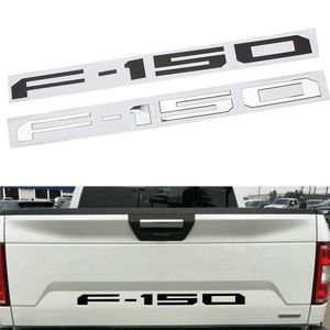 3D ABS F-150 Letter Badge Car Rear Trunk Groove Tailgate Emblem Sticker For Ford F150 2018-2019 Pickup Truck234B