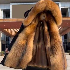 Masculino Down Parkas Inverno Casacos Quentes Roupas Masculinas Jaquetas Impermeáveis Longas Casaco de Pele Falsa Para Homem Jaqueta Puffer Masculina Masculina Masculina Masculina Masculina