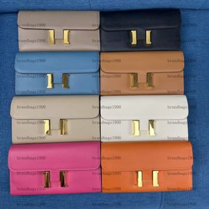 Designer Purse Espom woman Wallets Silver Gold Buckle Whole cowskin Card holders Bags fashion Genuine leather Long wallet For lady