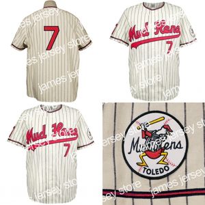 2022 Toledo Mud Hens 1965 Домашняя футболка из джерси на заказ Мужчины Женщины Молодежные бейсбольные майки Любое имя и номер с двойной строчкой