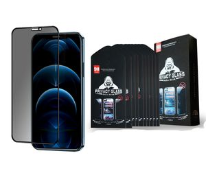 Sichtschutz aus gehärtetem Glas für iPhone 14 Pro Max Anti Spy Guard 12 13 11 XR XS 7 8 Plus mit Einzelhandelsverpackung, 2 Doppelpacks, vollständige Abdeckung
