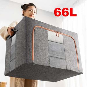 Storage Bags Clothes Bag Home Organizer Foldable Box For Comforters Blankets Bedding Toy Cabinet Thickened With HandleStorage