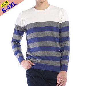 Męskie swetry mody mody pullover Slim Sweater Chiristmas Jumper Męski jesienny zimowy pasek dzianinowy koszulka ubrania ubrania