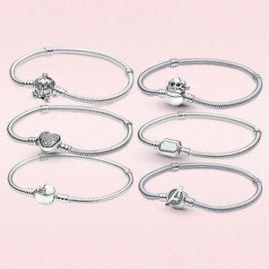 DIY ajuste Pandoras pulseiras para mulheres 925 prata esterlina momento com caixa original designer jóias
