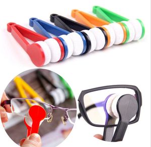 Contact Lens Accessories Portable Multifunctional Glasses Cleaning Rub Eyeglass Sunglasses Spectacles Microfiber Cleaner Clean Brushes
