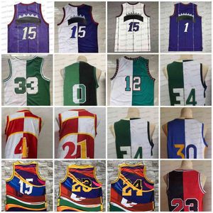 Split 12 Ja Morant Jayson Tatum Curry Home Giannis Antetokounmpo 24 Away Blue and White Red Black Retro Special Splited 23 Basketball Jersey