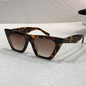 41468 Женские солнцезащитные очки «кошачий глаз» с краем Havana Brown Shaded Ladies Classic Sun Shades Glasses UV400 Protection with Box