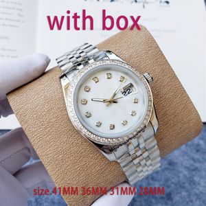 Womens Watch Luxury Watch High Quality Watch Designer Watch Size 41mm36mm31mm28mm2813 Automatisk rörelse Slide 904L rostfritt stålarmband klocka