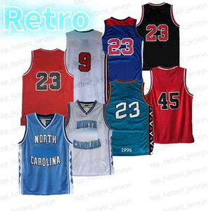 Vintage North Carolina Tar Heels Vince Paige Jersey Throwback Jamison Jackson Basketball 23 College Basketball Red White Jerseys Blue Stitch