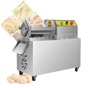 M￡quina de cortina de batatas fritas Equipamento comercial de processamento el￩trico de alimentos pequenos M￡quina de tira de corte de frutas vegetal 900W