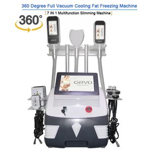 360 FAT FRESING CRYOLIPOLYS BODY SLAMMING MASKINE BORRABLE VACUUM 40K CAVITATION Viktminskning RF Celluliter Borttagning CE godkänd