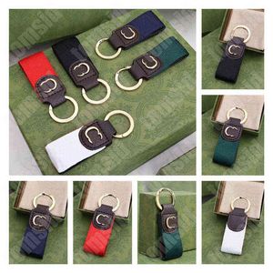 Bai Cheng 5 cores Keychians Designer Key Chains para homens Menas Moda Brand Brand Classic Gold Buckle Key Ring Keychain de luxo com caixa