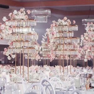 Wedding Decoration acrylic Flower Rack Garland Tree Arch Stand Bouquet Holder Table Centerpiece Backrops Rack For Event Party Decoration