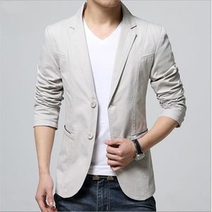 도착 럭셔리 남성 블레이저 스프링 패션 브랜드 고품질면 슬림 핏 수컷 정장 Terno Masculino Blazers 220819