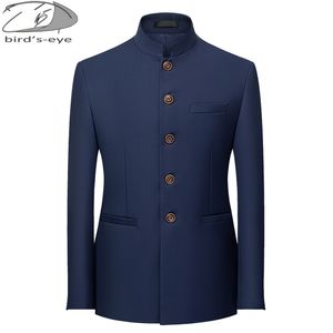 6 -колор мужской сплошной стойкой костюм китайский стиль Slim Fit Blazer Мужской куртка Zhongshan туника 220819