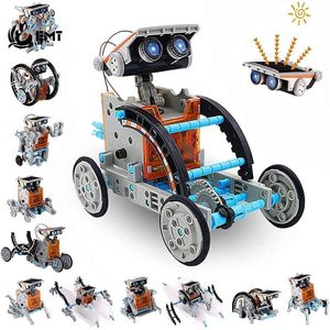 Solar Robot Kits Hightech Science Electric RC Car Toys for Boys and Girls Intellectual In Development Diy Educational Kit for Kids