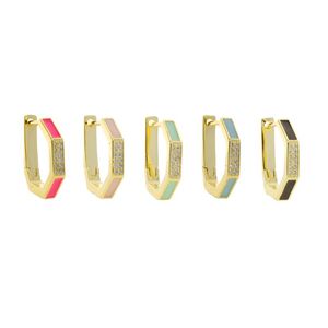 Hoop Huggie Gold Color Geometric Simple Classic Jewelry Small Multi Piercing Earring for Womenhoop