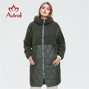 Astrid Damen-Herbst-Wintermantel mit Kunstpelzoberteilen, modische Daunenjacke mit Kapuze, Oversize-Parkas, Damen AM 7542 220819