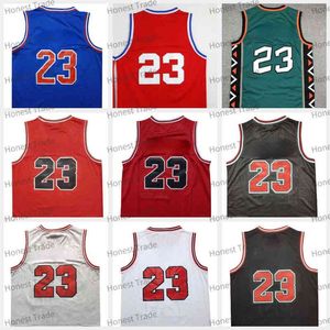 Mens Retro 1992-93 All 23 jersey Blue Vintage Mesh Scottie Pippen Dennis Rodman Men Jerseys Throwback Uniforms White 1984 1985 1997 1998 200