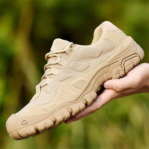 Men Military Combat Boots Waterproof Hiking Travel Shoes Work Shoes Army Tactical Shoes breathable Man Sneakers Desert Boots 201019
