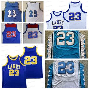 Mens NCAA North Carolina Retro 23 Blue Jersey White Vintage Mesh Men Men Koszulki do koszykówki uniwersyteckie zszyta