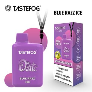 ベイプメーカーTasteFog卸売使い捨て蒸気ポッドプリに満たされた4ml e-liquid 550mah 800puff 15flavors 2％TPD CE ROHSバージョン電子タバコ速配達