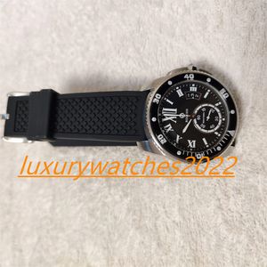 Super MP Factory Mens Watch W7100041 42mm Roman Dial Black Rubber Strap Automatic Movement Mechanical Sapphire Wristwatch Montre De Luxe
