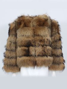 OFTBUY 2022 Neue Mode Winter Jacke Frauen Echt Fuchs Pelzmantel Natürliche Fuchs Pelz Oberbekleidung Oansatz Drei Viertel Hülse Dicke warme