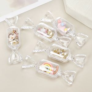 Presentförpackning st PS Mini Plastic Transparent Candy Box Söt godisformad förvaringsbehållare DIY Bröllop Baby Shower Decoration SuppliesGift