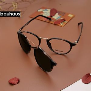 X3184 Ultem Vintage Runde Brillen Frauen Männer Polarisierte Sonnenbrille Magnetische Clip Auf Gläser Optische Computer 220819