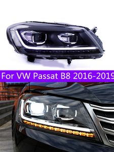 Automobile Tuning Headlights for Passat B8 20 16-20 19 LED Dynamic Turn Signal Driving Lights High Low Beam Replacement