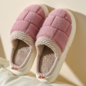 2022 패션 새로운면 슬리퍼 실내 사랑스럽고 편안한 편안한 비 슬립 두꺼운 따뜻한 무음 신발 특별 제안